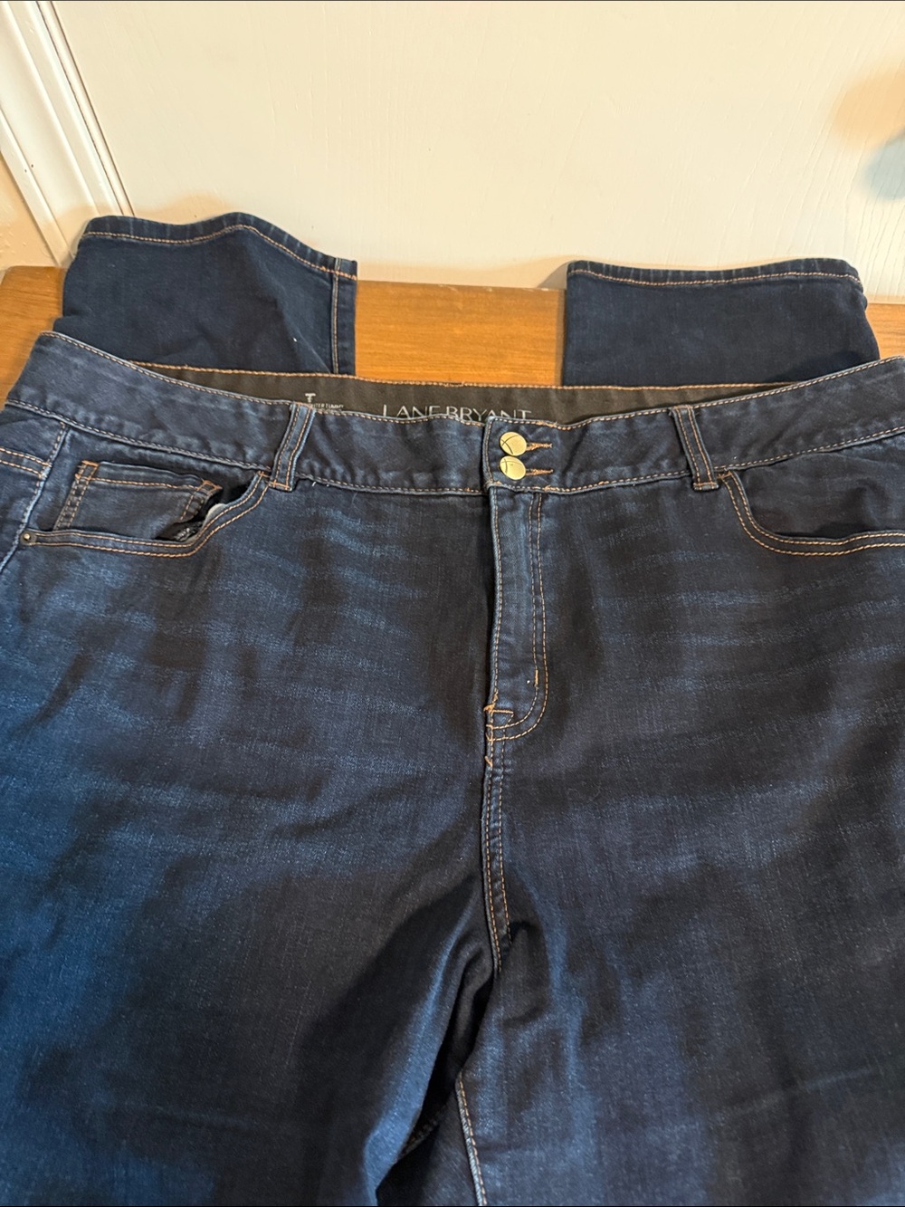 Lane Bryant Dark Indigo Straight Leg Jeans -Tighter Tummy Technology